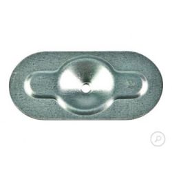 Drukverdeelplaat ovaal 82x40 mm, verpakking van 500 stuks