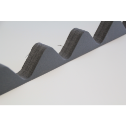 Schuimprofiel golfplaten G/H, per 10 stuks