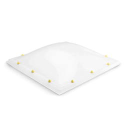 Lichtkoepel acrylaat opaal driewandig