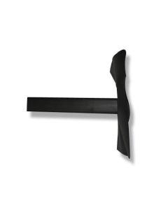 EPDM zijuitloop HWA 60x100x300 mm met EPDM flap 90 graden, zijaanzicht