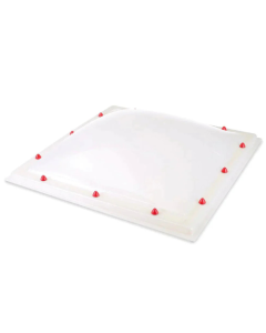 Lichtkoepel polycarbonaat opaal driewandig