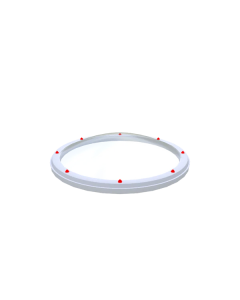 Ronde lichtkoepel polycarbonaat helder driewandig