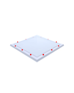 Piramide lichtkoepel opaal