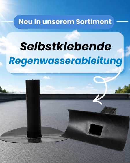 selbstklebender Regenwasserablauf